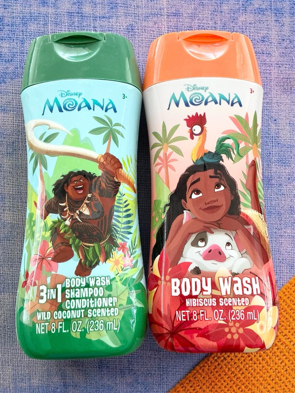 🆕 Moana Hibiscus Body Wash and Wild Coconut 3 in 1 Body Wash, Shampoo, and Cond